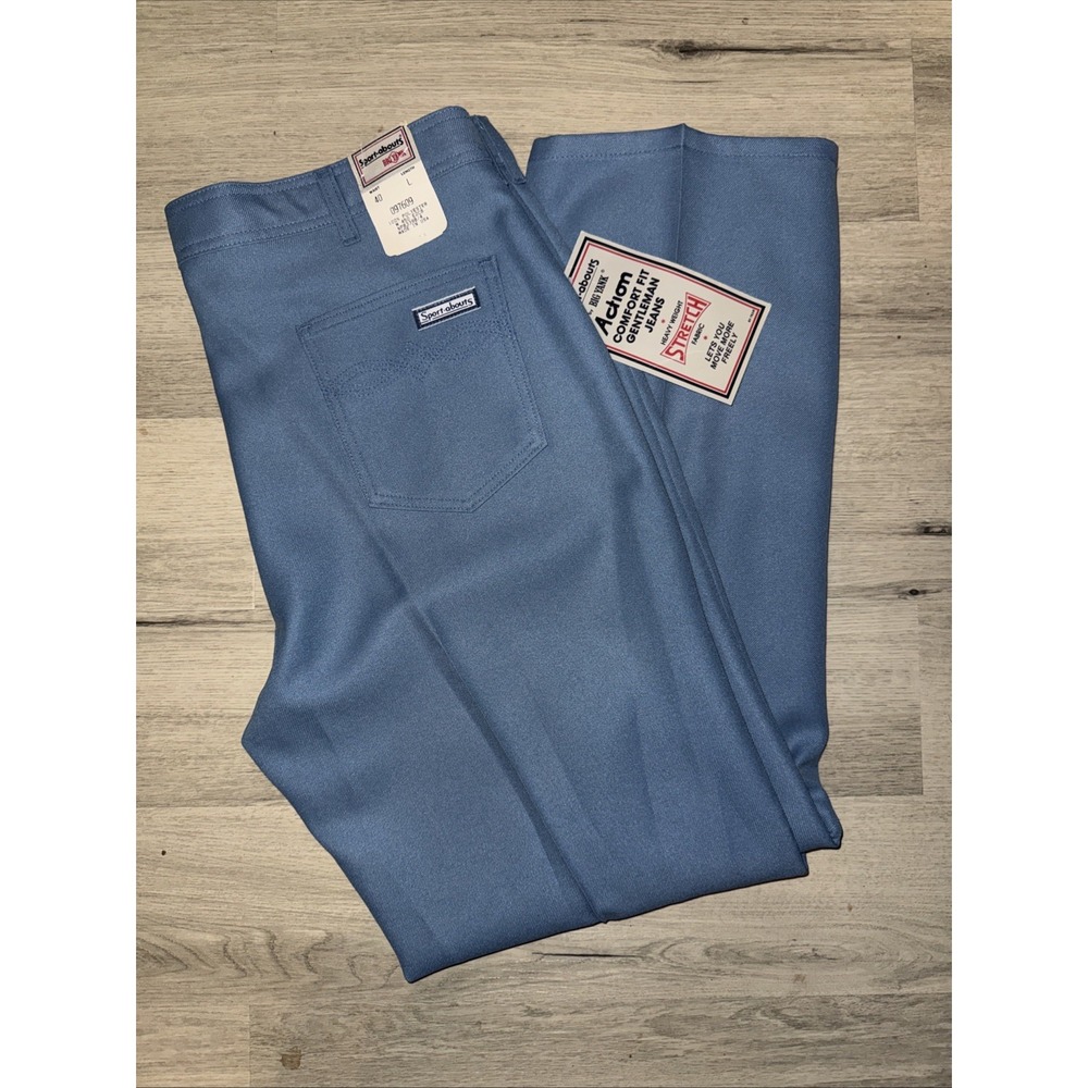 Vintage Sport-Abouts Gentlemen Jeans Big Yank 40x32 Leisure  Pants NWT 1960s
